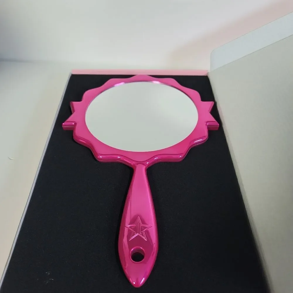 Jeffree Star hand mirror pink chrome